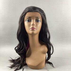 MLF52 Magic Lace Frontal Wig #2 Darkest Brown Lace Front Synthetic Wavy Wig